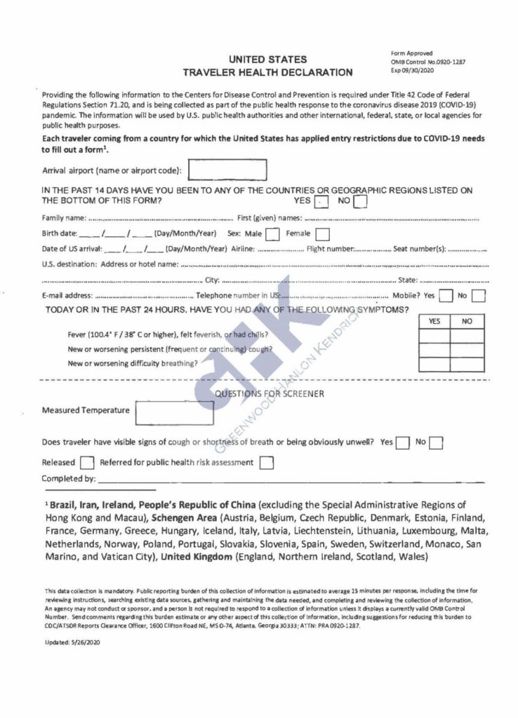 travel declaration form puerto rico